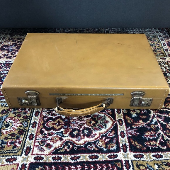 Other - Vintage Herald Leather Hard Attaché Case